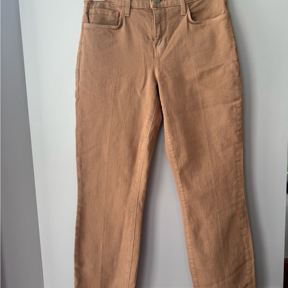L'AGENCE Women's Straight Leg Tan Jeans